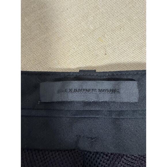 Alexander Wang Shorts Mens 32 Burgundy Black Utility Cargo Mesh Lined Zip Fly - Picture 9 of 15